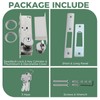 MOOTVGOO Storefront Door Mortise Lock Hook, Commercial Door Locks, Hook