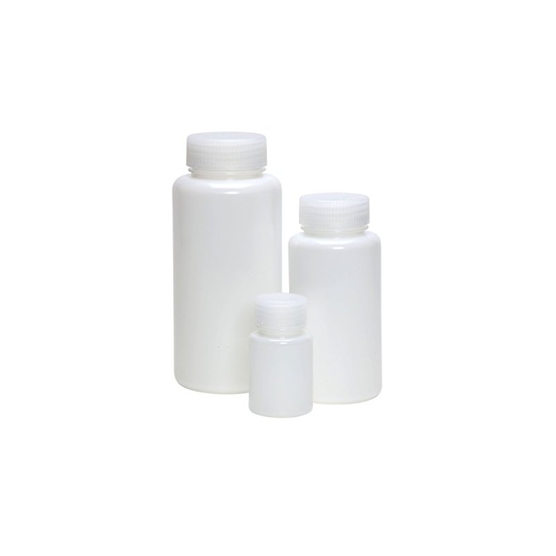 AZLON BLH0100P Plastic, Bottle, Wide Mouth, HDPE, 100 ml (Pack