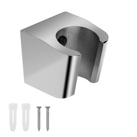 WJUAN Shower Holder, Zinc Alloy Premium Shower Head Holder, Hand Shower Holder, with Screws, Product Dimensions Length x Width x Height: 3.5 x 3.3 x 3.1 cm, Optimised for Any Bathroom