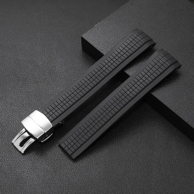 21mm Silicone Rubber Watch Band Strap Compatible with Patek Aquanaut