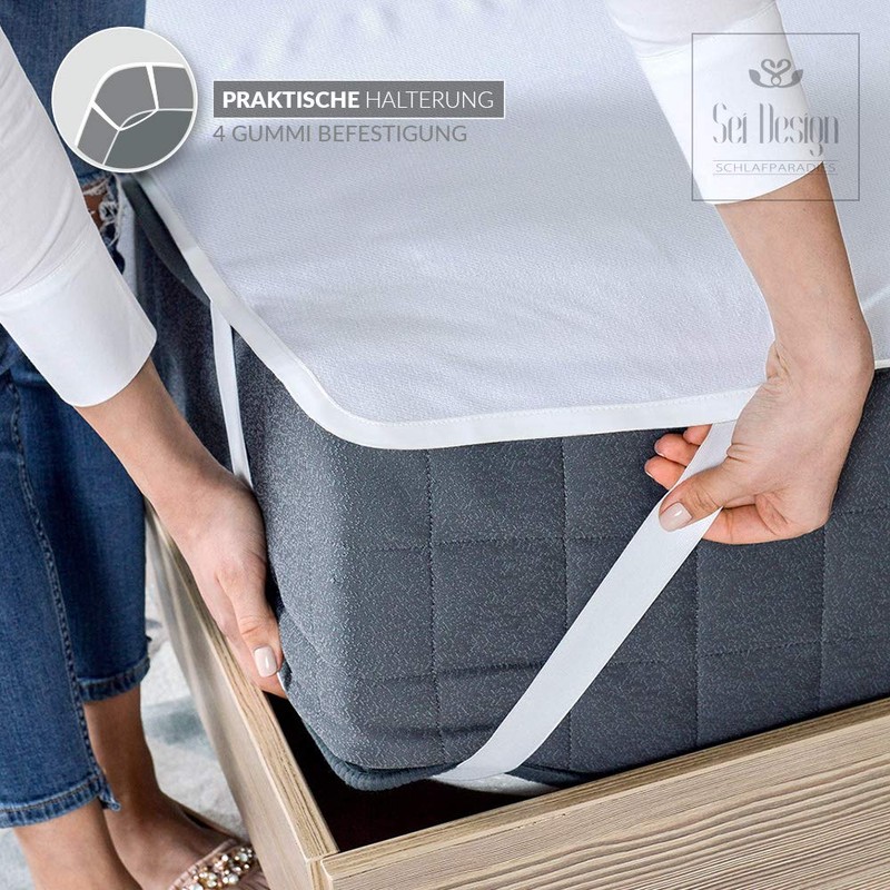 sei Design Waterproof Molleton Mattress Protector 90 x 200 cm
