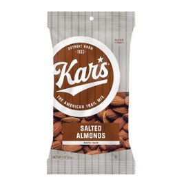 Kar’s Nuts Roasted & Salted Almonds, 3 oz Individual Snack Packs – Bulk Pack of 12, Gluten-Free Snacks
