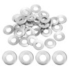 PATIKIL 304 Stainless Steel Flat Washers, 50 Pack M8x18mm Belleville Spring Disc Washer Conical Knurled Metric Gasket for Automotive Industrial Construction
