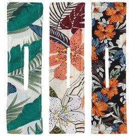 3 PCS Hair Bun Maker Deft Bun for Hair Styling, Hair Donut Bun Maker Flexible Reusable French Twist Hair Bun Lazy Hair Curler Donut Hair Bun Hair Accessories for Women Girls (Flower-Printed)