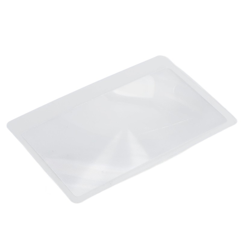 20 Sheet Credit Card Size 3X Magnifiers Portable Transparent Pocket
