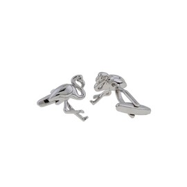 mrcuff Flamingo pájaro famoso Miami Florida vista par de gemelos en una caja de regalo de presentación y paño de pulido