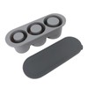 Hollow Cylinder Ice Cube Tray Quick Release Silicone High Low