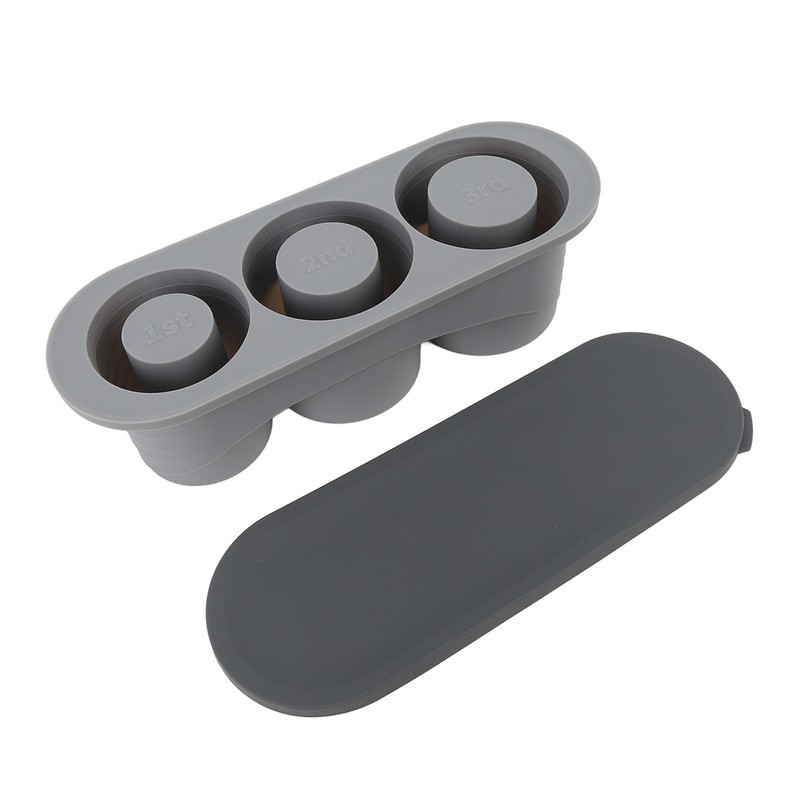 Hollow Cylinder Ice Cube Tray Quick Release Silicone High Low
