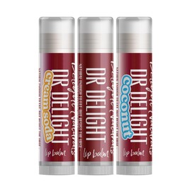 Delight Naturals Dr Delight Soda Lip Balm Set - Dr Delight, Dr Delight Coconut, Dr Delight Cream Soda