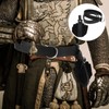 Beavorty 1 Set Viking Waist Belt Pouch Set PU Leather