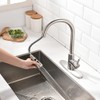 Brushed Nickel Kitchen Faucets with Pull Down Sprayer Kitchen Sink
