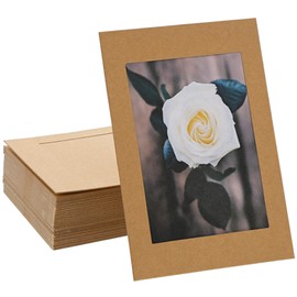 Juvale Cardboard Photo Picture Frame Easel (50 Pack) 4 x 6 Inches, Kraft