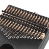 Black 17 Key Kalimba with Tuning Wrench Portable Interesting Wooden