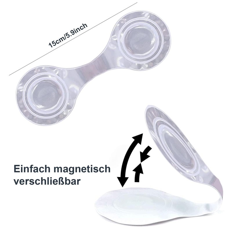 6 x Magnetic Reflectors - Reflective Lapel Magnets for Maximum