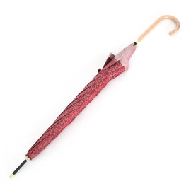 (Mt-kmn-l Umbrella) Makita Shoten Long Umbrella, Small Pattern, Elegant Rain Umbrella with Auspicious Small Pattern Motif, green