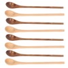 8 Pcs Wooden Spoon Beech Wood Safe Environmentally Friendly Wooden