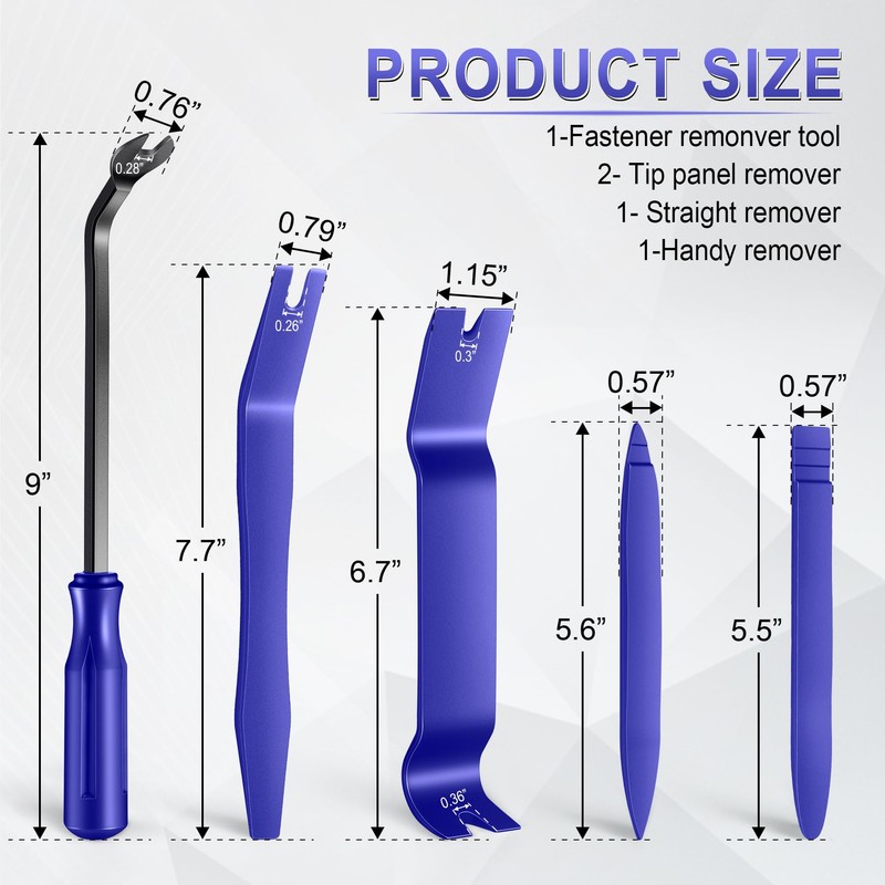 LivTee 5 pcs Auto Trim Removal Tool Kit, No Scratch