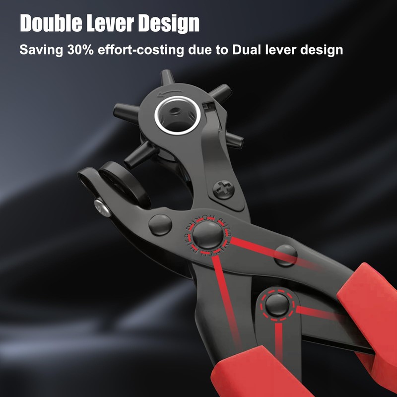 Diyife® Leather Hole Puncher, Full Set Punch Tool Kits for