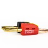 Speaker Snap Fast & Secure Banana Plugs - Gold Plated,