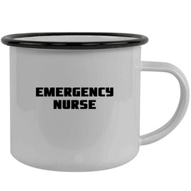 Molandra Products Emergency Nurse - Stainless Steel 12oz Camping Mug, Black