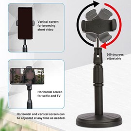 Zunate Soporte para Telfono Celular, Soporte para Telfono de Escritorio Ajustable en Altura, Soporte para Telfono Universal con Brazo Flexible...     