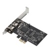 PCIE 1X to 3 Port 1394A Firewire Riser Card Dual