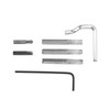 5 in 1 Leather Groover Multifunctional Aluminum Handle Stitching Groover