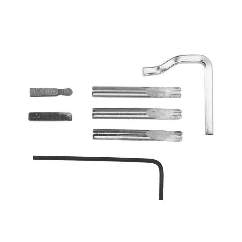 5 in 1 Leather Groover Multifunctional Aluminum Handle Stitching Groover