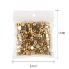 3000Pcs 1 Bag ABS Pearls Round Flatback Imitation Half Loose