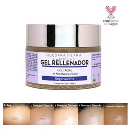 Gel Rellenador De Acido Hialurónico Vegano Marcas cicatrices