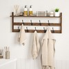 AMBIRD Wall Hooks with Shelf 28.9inch Entryway Wall Hanging Shelf,