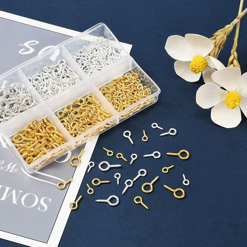 YBGGJO Screw Heaton Heaton Metal Fittings, Approx. 420 Pieces with