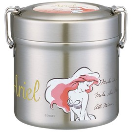 Skater STLB1 Insulated Lunch Box, Bowl Type, 20.3 fl oz (600 ml), Ariel, Elegant, Vacuum, Stainless Steel