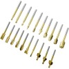 HSS 20PC Router Bit Set HSS & Carbide Engraving, 1/8\