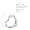 Tuscany Silver Women's Sterling Silver Floating Heart Pendant, Silver, Easy