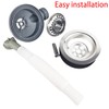 Qrity Sink Waste Kit 110mm, Stainless Steel Kitchen Sink Overflow