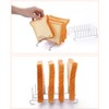 HEMOTON 2pcs Toast Stand Bread Holder Stainless Steel Serving Toast