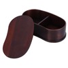 Portable Lunch Box Set Japanese Wooden Food Storage Container for
