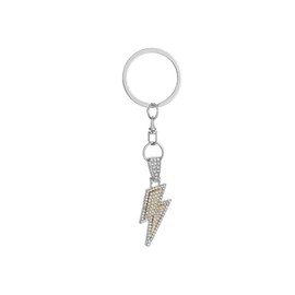 ARFUKA Keyring Rhinestone Lightning Keychain Iced Out Metal Key Ring Bag Charm Christmas Birthday Gift Keyrings Key Chain Key Ring Holder for Men and Women