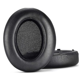 HoneTeek Replacement Ear Pad Cushions for Sony WH-XB910N WHXB910N Wireless Bluetooth Extra Bass Noise Cancelling Headphones and Softer Protein Leather Memory Foam Earpads Headset Black