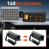 Wireless 4 Gang Switch Panel, Multifunctional Waterproof 12V Switch Panel,