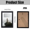 2PCS Photo Picture Frame 4x6 inch, Wooden Freestanding and Wall