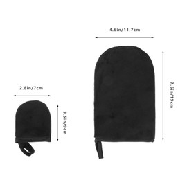 FOMIYES 1 Set Tanning Gloves Nail Gel Facial Lotion Nail Art Hand Cover Nail Art Protective Gloves Back Tanning Mitt Tanning Lotion Applicator Protector Pe