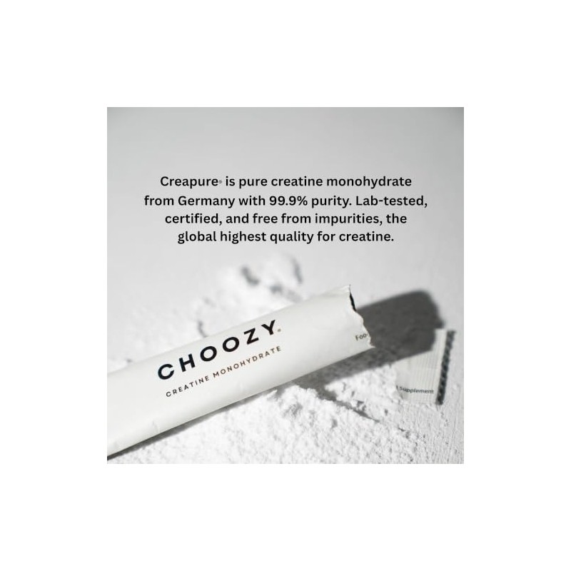 Creapure® The Cleanest Creatine Monohydrate 5g in Compostable Sachets (15