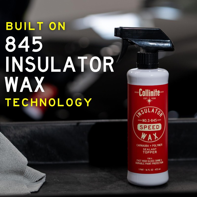 Collinite S-845 Insulator Wax Speed-Carnauba + Polymer Sealant+Spray Wax Topper.