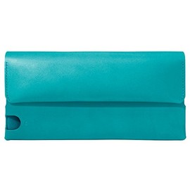 FABRIK Fabric Multi-purpose Long Wallet, Passport Case, Passport Cover, Turquoise