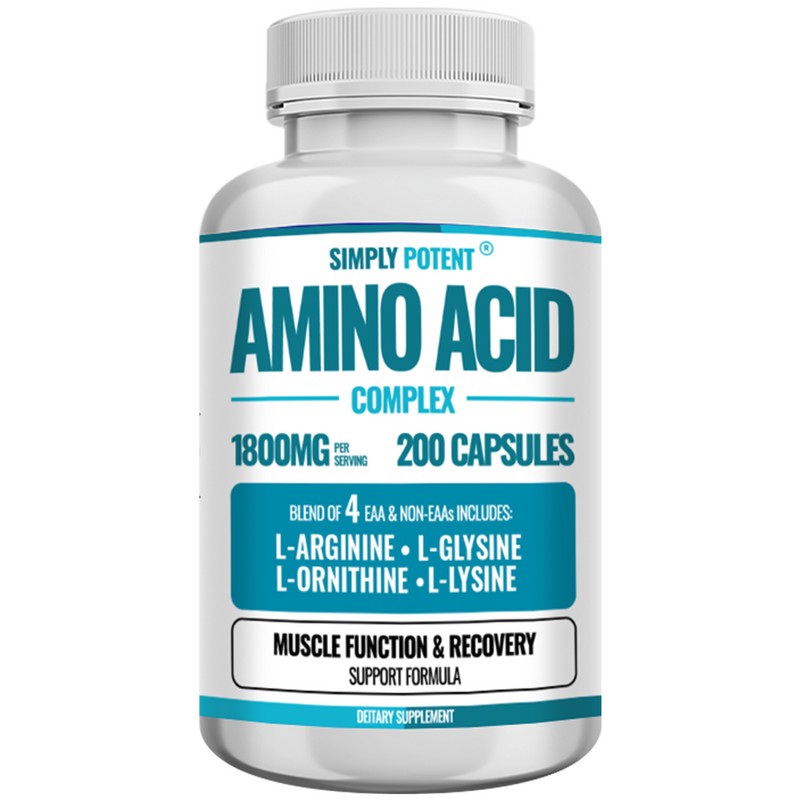 Simply Potent Amino Acid Complex 1800mg - Muscle Recovery &