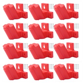 KETTKEL 12 Pack Tool Holder for Milwaukee Drill M12 12V,Wall Mount Plastic tools Storage with 32 Screws for Power Tool Storage