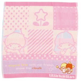 Marushin Sanrio Little Twin Stars Hand Towel, Approx. 13.4 x 14.2 inches (34 x 36 cm), 3725004500