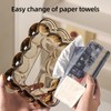 AIMALL Nordic Acrylic Tissue Box, Luxurious Transparent Design, 7.9" x